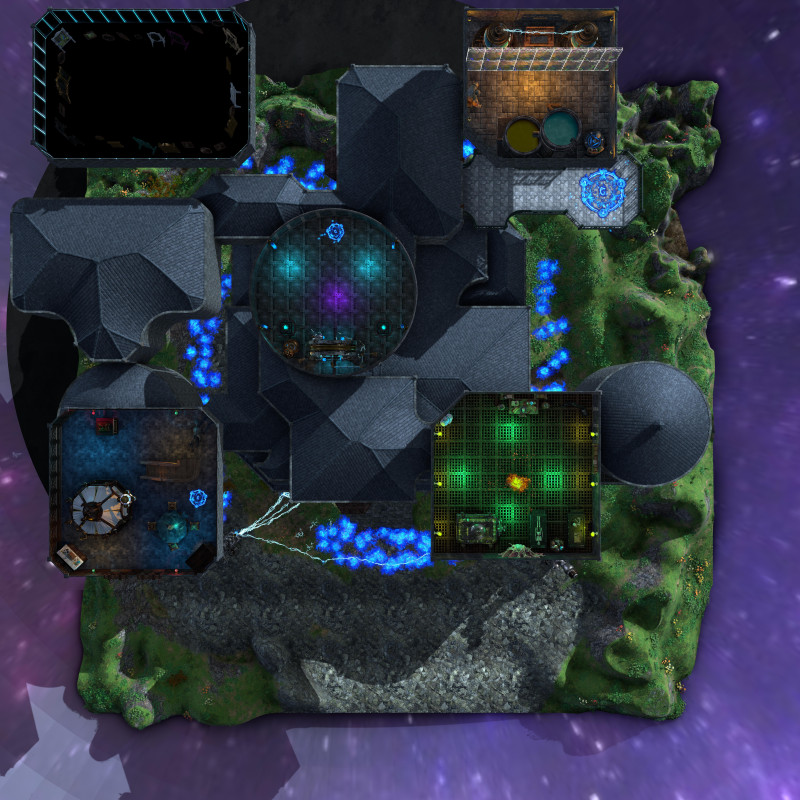 Final Dungeon/BBEG HQ (Made in Dungeon Alchemist available on the Workshop)