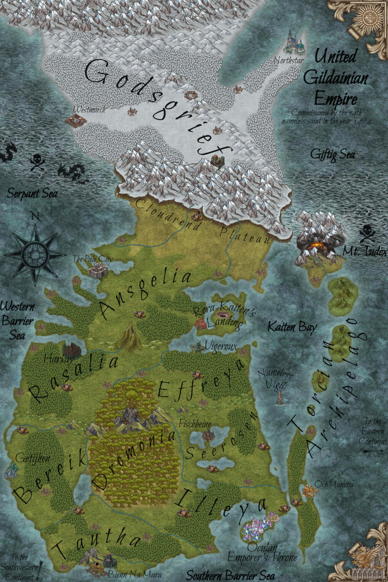 The continent of Gildaine - Looking for suggestions on visual improvement