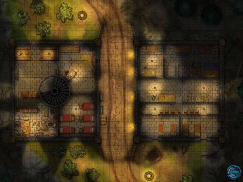 Outpost 1st floor (Day and Night)