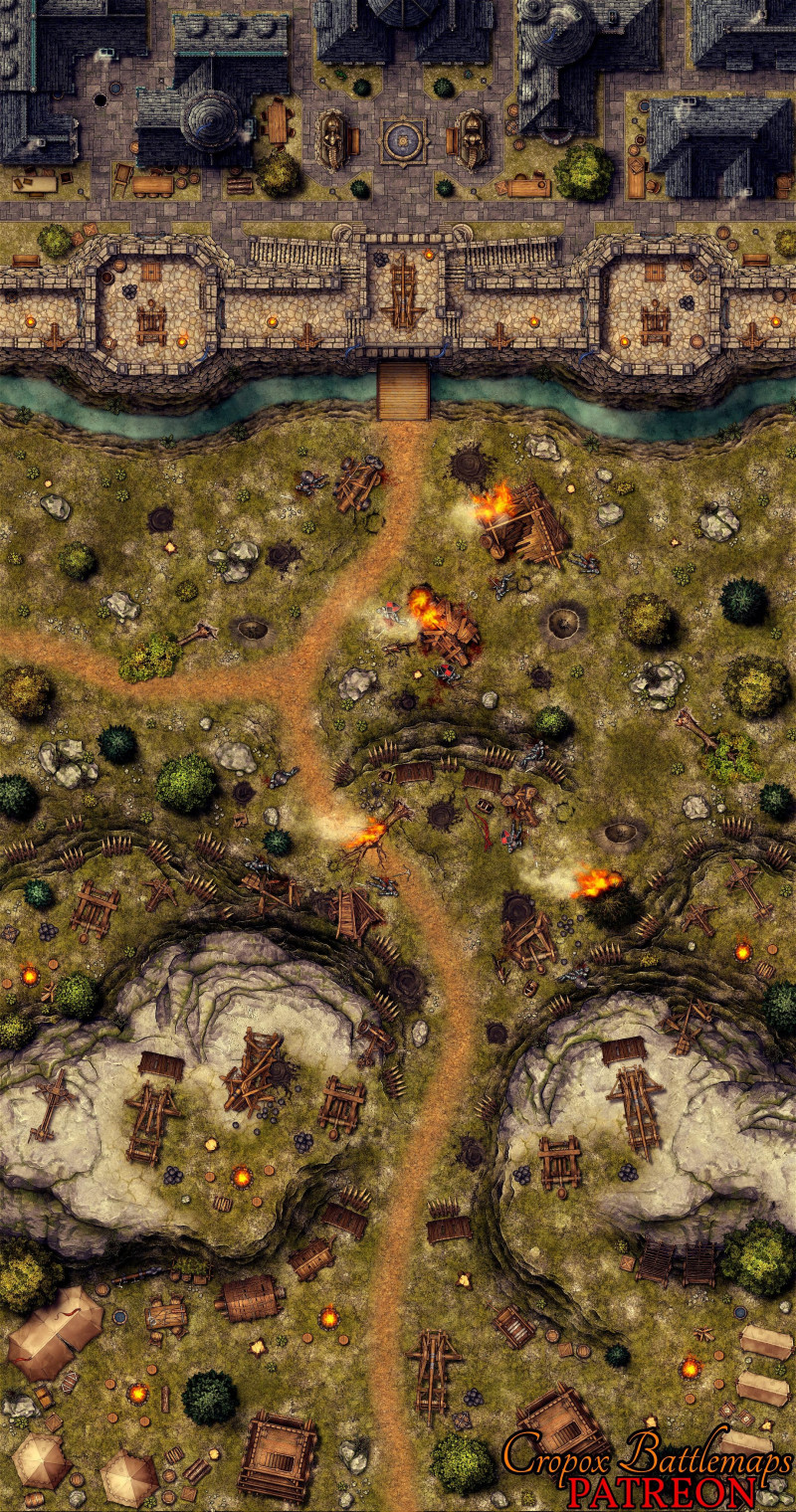 The Siege 40x70 battle map