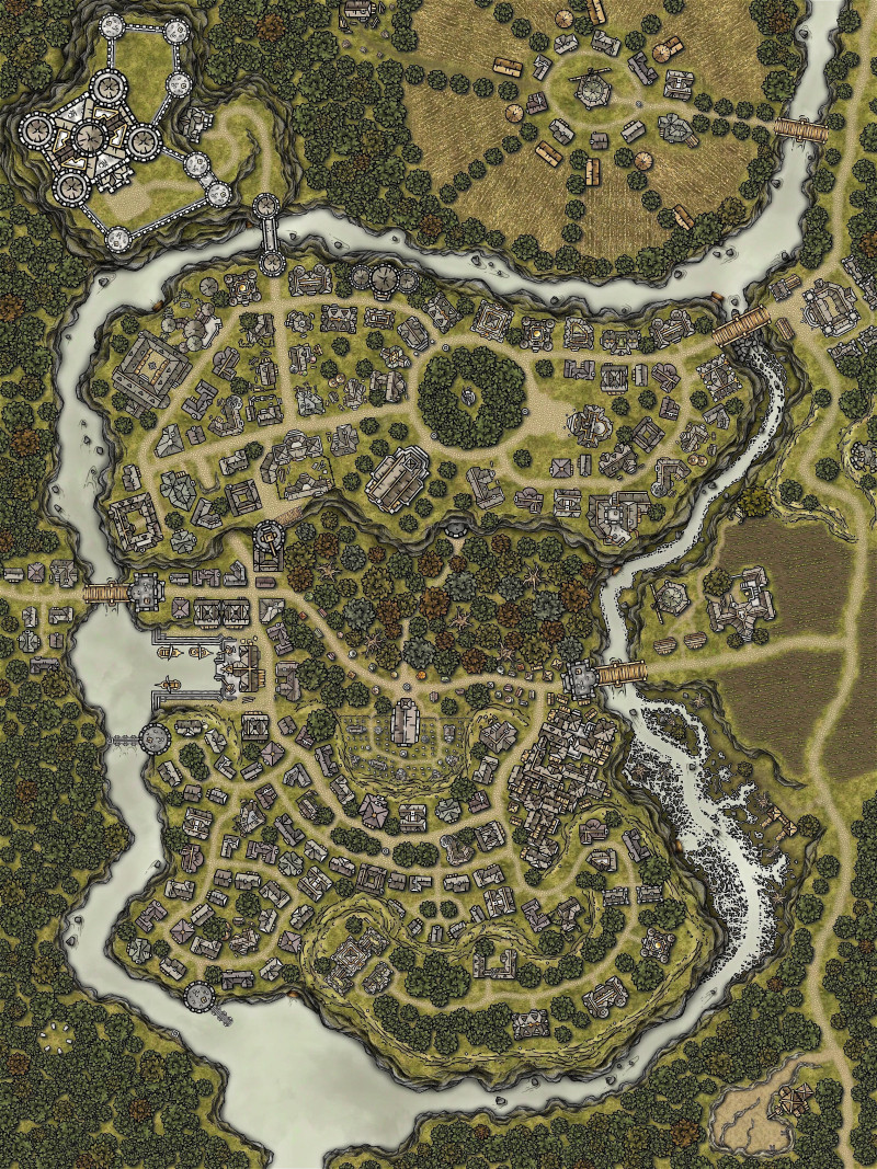 Through the years... (2015-2026) My main campaign town Deleran's Crossing!