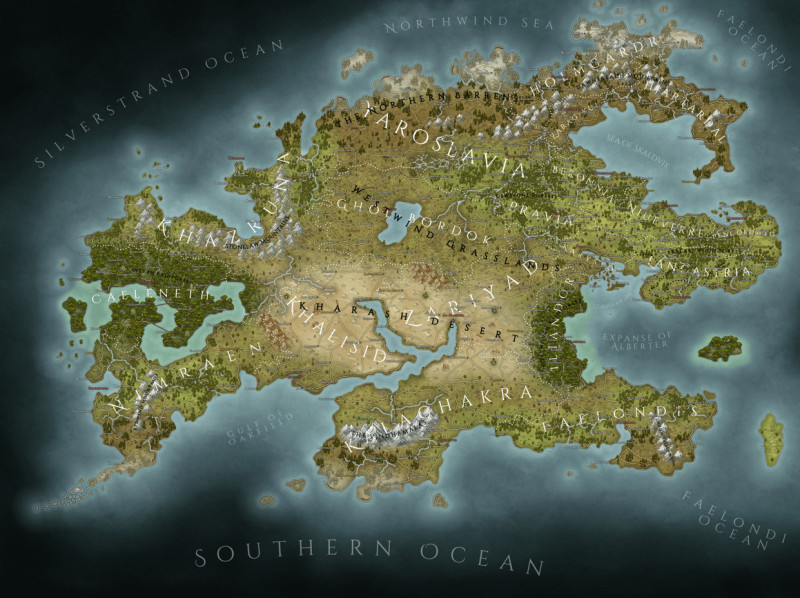 The Continent of Arcanis Terra