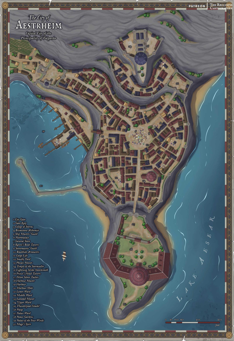 City of Aestrheim - Mountain Settement - 11 Variants - RC - No AI