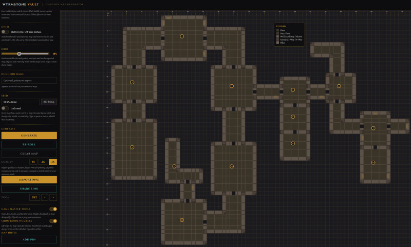 Built a free dungeon generator with a GM prep sheet -  looking for feedback