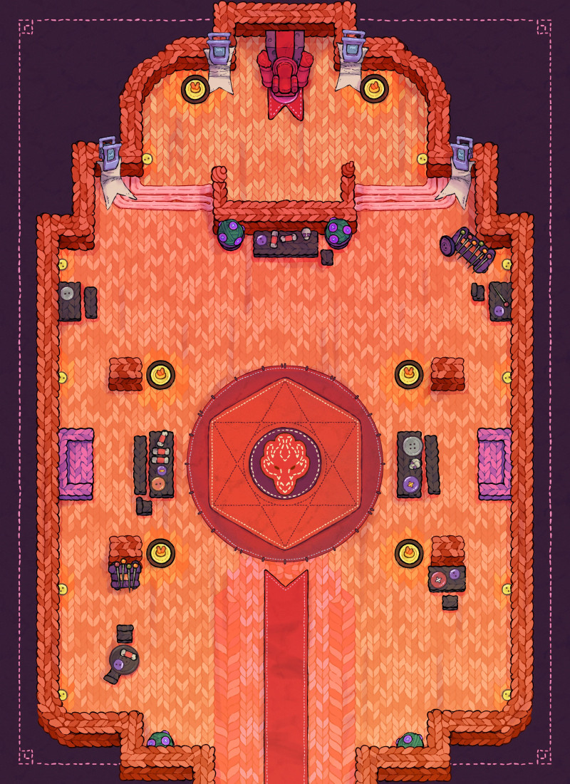 [16x22] A "Crochet" Castle Throne Room