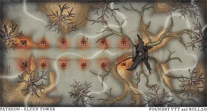 Curse of the Obsidian Idol - Encounter Map