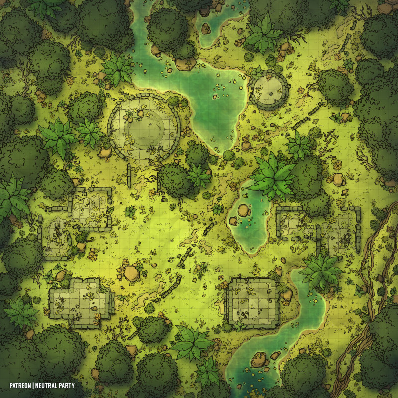 Jungle Rubble (40x40)