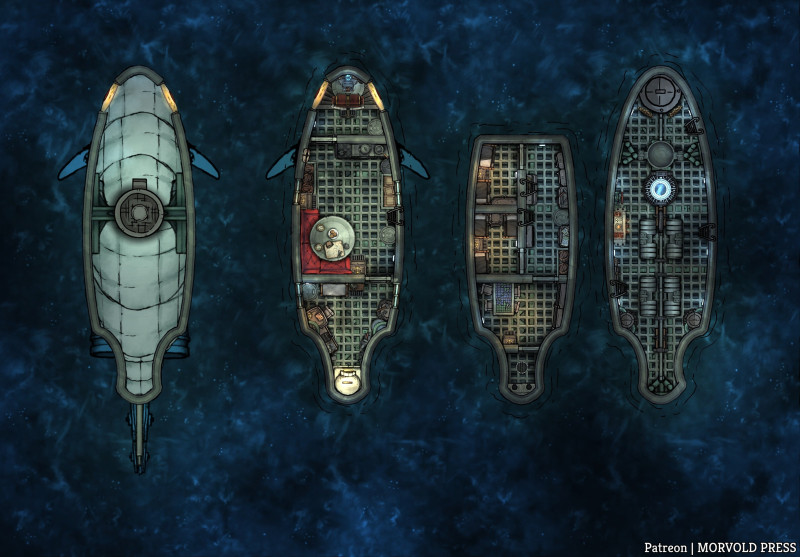 N.A.U.T.I.L.U.S. | Gnomish Submarine [46 x 32]