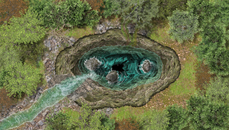 A 5-stage flooding chasm map. Perfect for a "ticking clock" type of encounter where the environment becomes an additional threat.