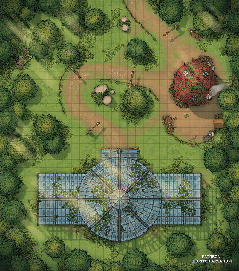 Arcane Academy Greenhouse | [OC] [30 x 34] | Eldritch Arcanum