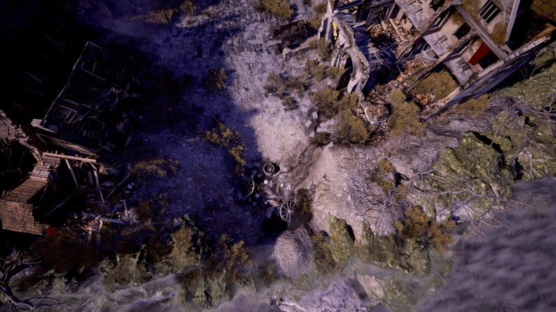 [OC][Art] The Streets of Eirintaal (Urban Ruins Battlemap)