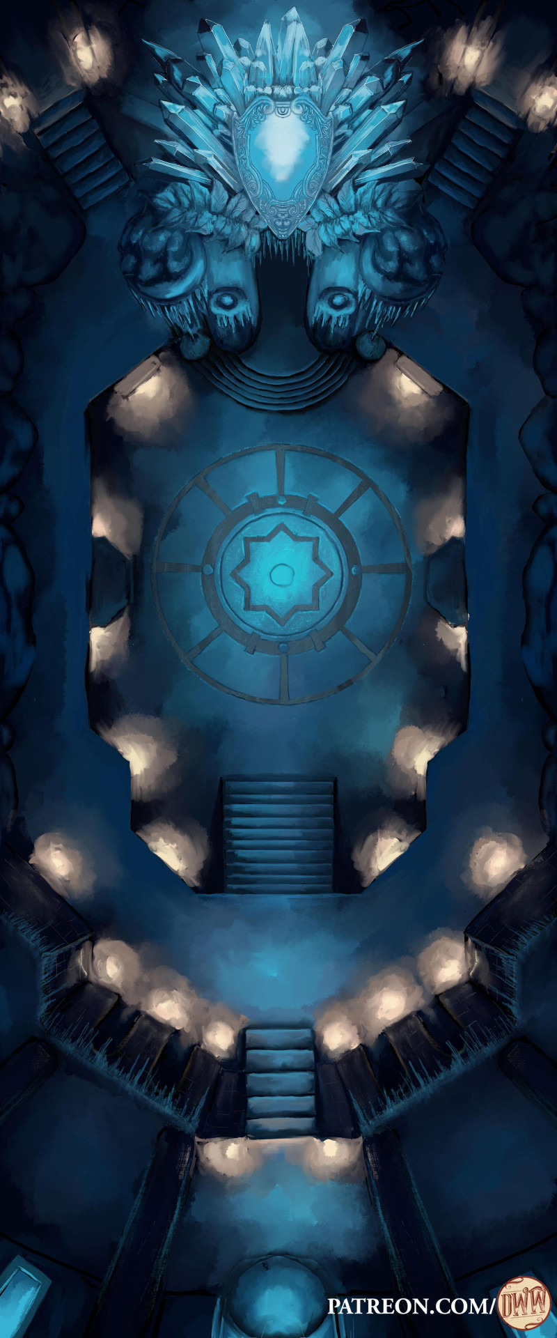 Frozen Boss Room Battle Map