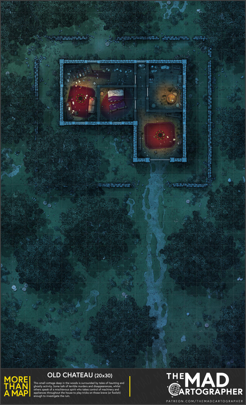 [20x30] More Than a Map: Old Chateau
