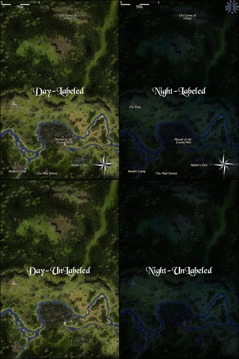 The Keep on the Borderlands: Region Map | Canvas Quest + Matthew.W Collab