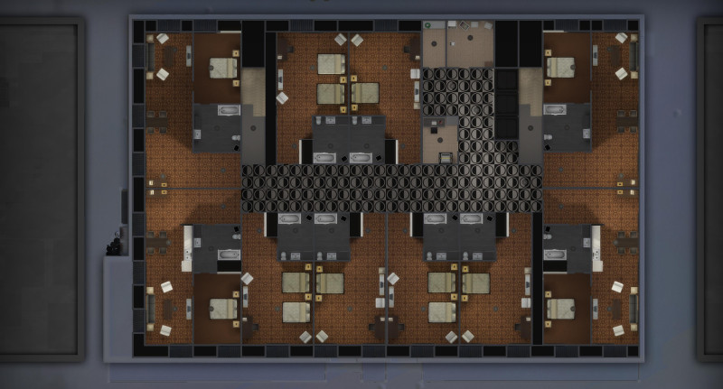 Hotel map I made in Sims 4 lol