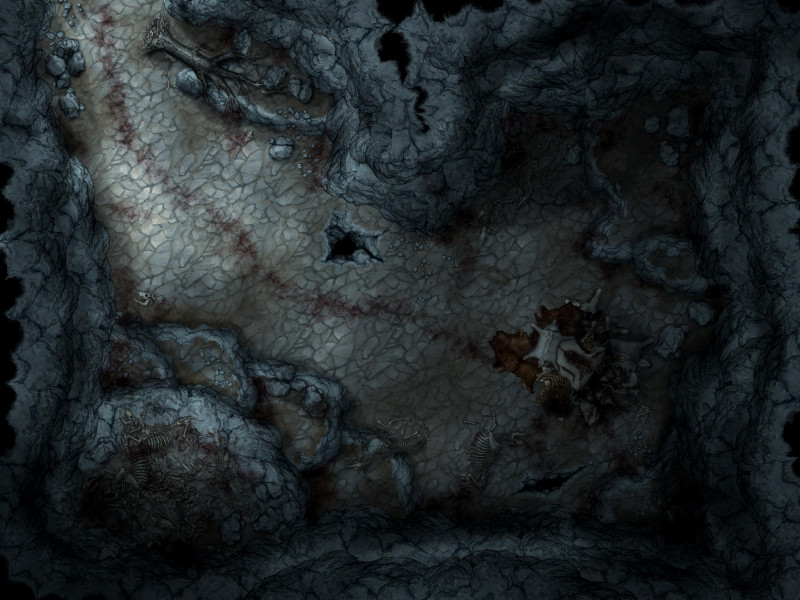Frozen cave - [Art] RPG map