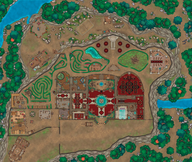 Crow's County Mannor, my biggest project yet! - Dungeon for a One-shot [Art]