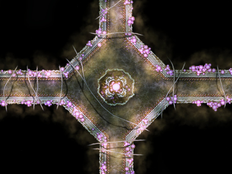 Alien God / Eldritch Horror Chamber + Alien Maze (Clonable/Full res. in description)