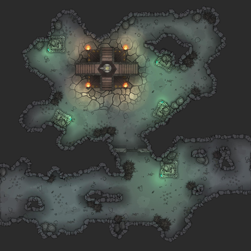 Altar in Cave [40x40]