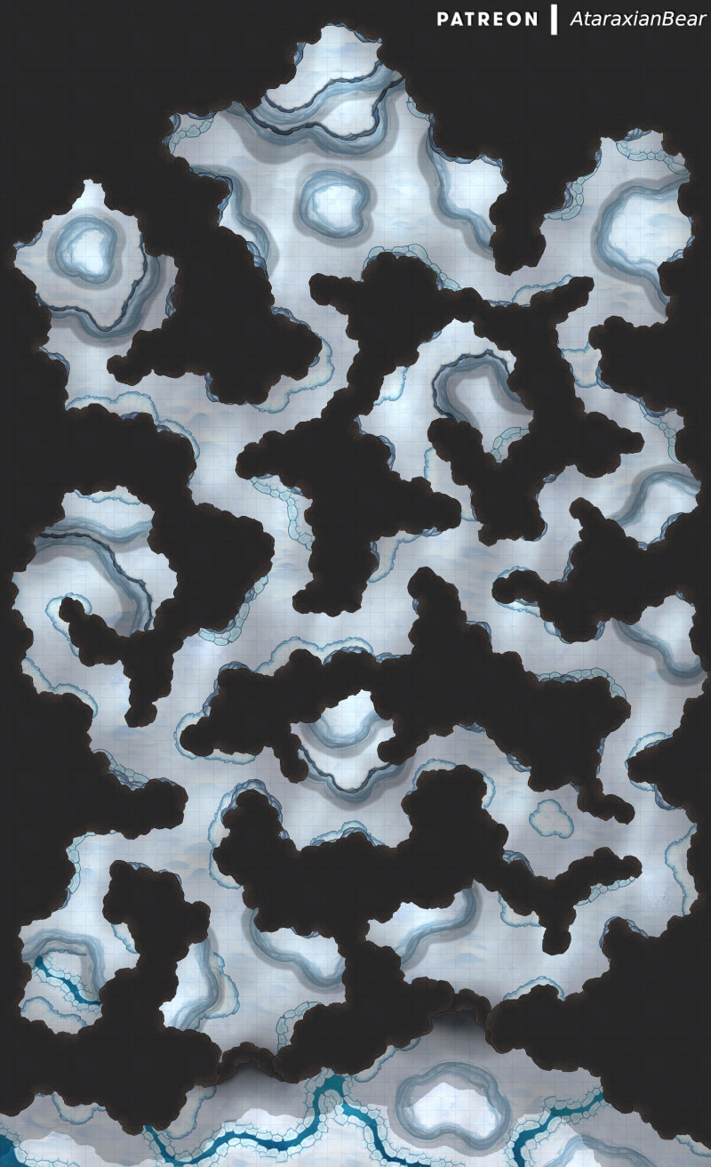 A melting ice dungeon [50x82]