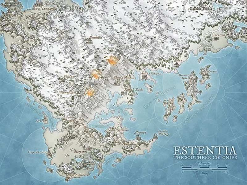Estentia - The Southern Colonies of the Elmaran Crown