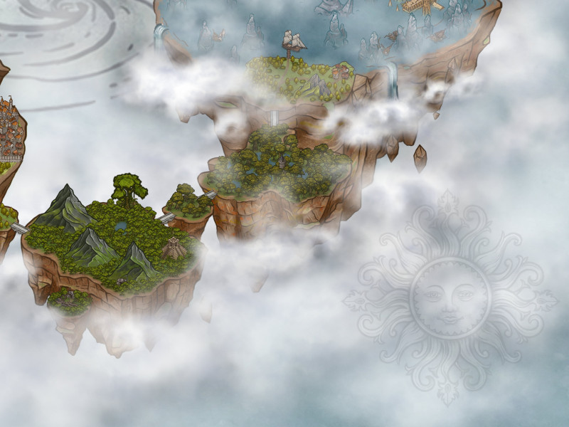 The Sacred Lands - Skylands Map