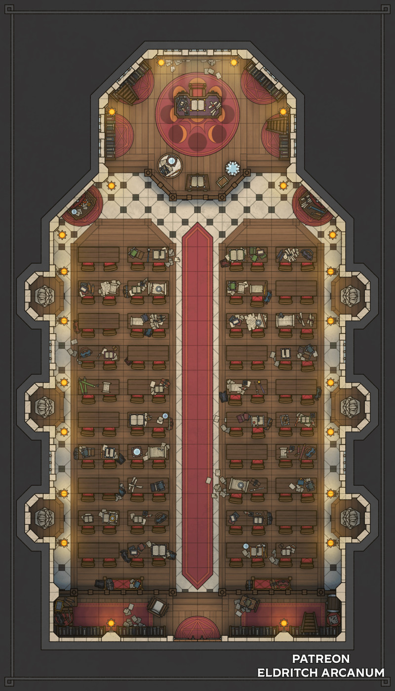 Arcane Academy Classroom | [OC] [16 x 28] | Eldritch Arcanum