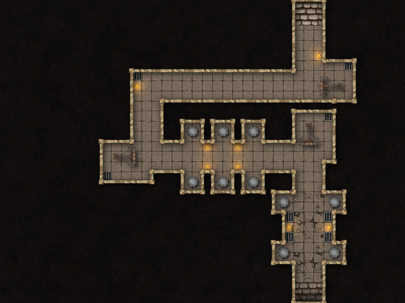 [OC] The Gilded Seal — Upper Level & Sub-Level [35x27]