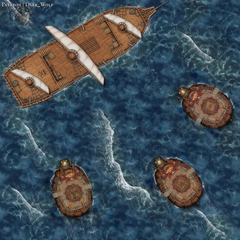 [OC] Warturtle Invasion – 5 New Ocean Maps & Battle-Ready Giant Turtles!