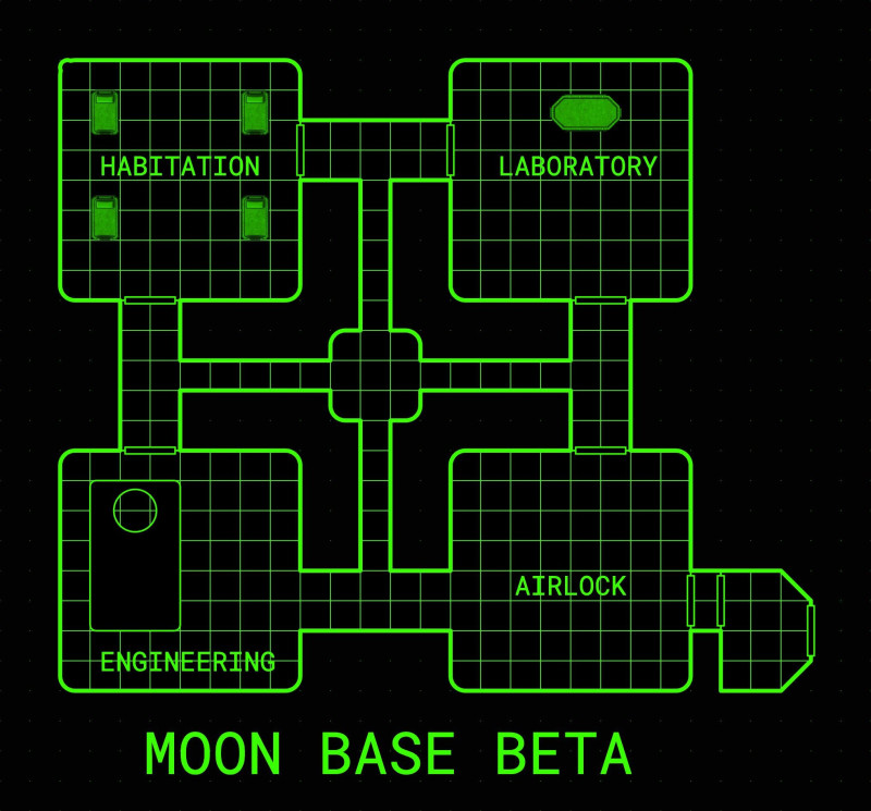 Moonbase Beta - Dungeon Scrawl Sci-fi