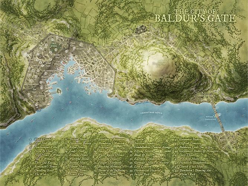 The City of Baldur's Gate [Art] [OC]