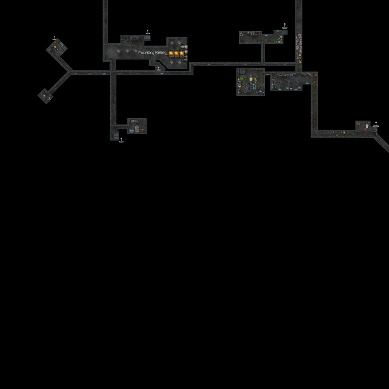 Sci-Fi Droid Factory, with Cellars, 2nd stories and roofs