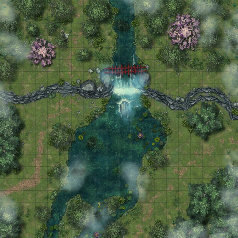 Eastern forest shrine 20x20