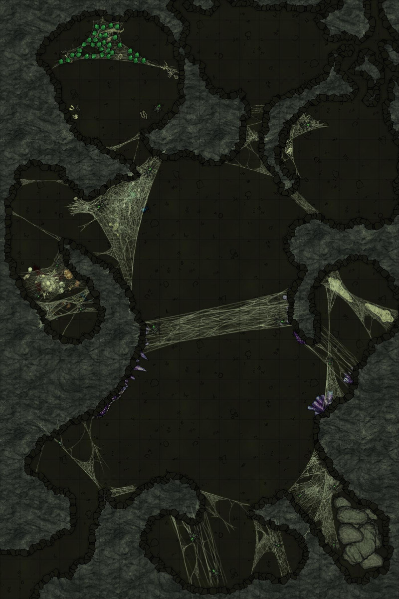 Spiders' Den 20x30 - with Dungeondraft