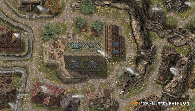 City Tavern on a cliff with an exquisite terrace view. Welcome to Stonehaven Rest: built for a quiet night's sleep, or a chaotic vertical bar fight.