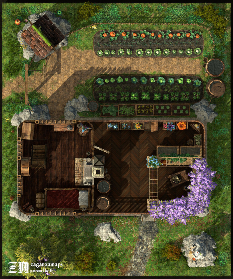 Friendly Firbolg's Pharmacy [25x30] [links to variants in description]