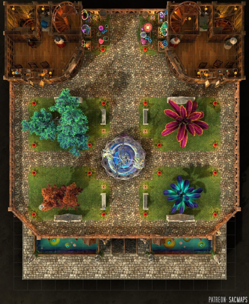 Your party needs a break. Here an educational establishment for them to gatecrash with a hearty 'Hi, fellow kids!' STUDENT WIZARD HALLS (18x22 Multilevel, free day & night maps plus hundreds more!)