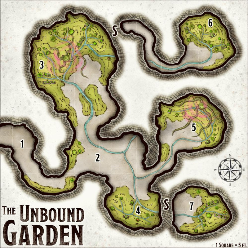 Map 317 - The Unbound Garden - Underground Dungeon