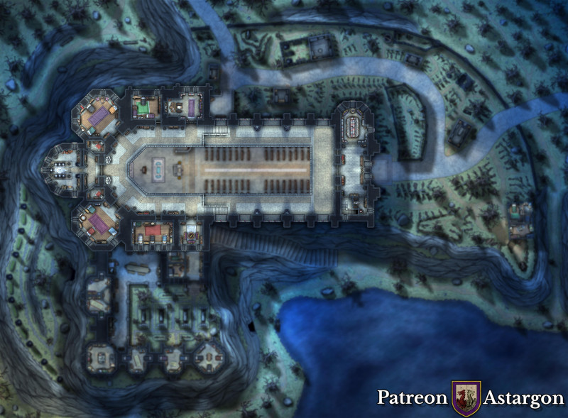 Cathedral of Shadows [95x70] (3 Floors Basement + Upper Floor)