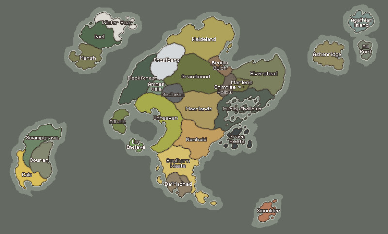 I created a "satellite view" of my fantasy world (starting map in the last slide) so I could make it into a globe