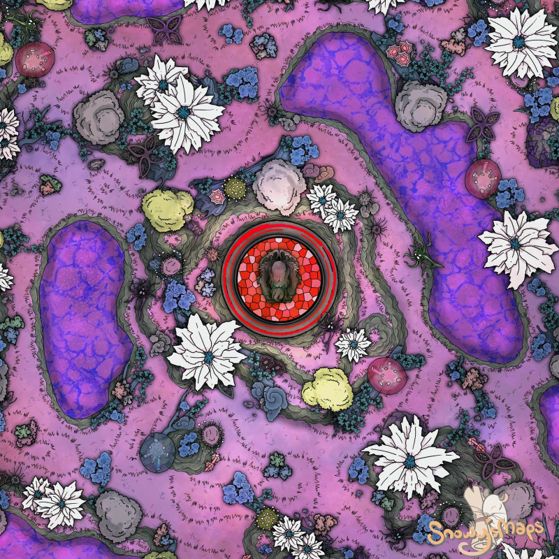 [40x40] Acid Pool Forest With Statue Corrupted