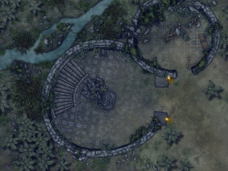 Abandoned Tower battlemap