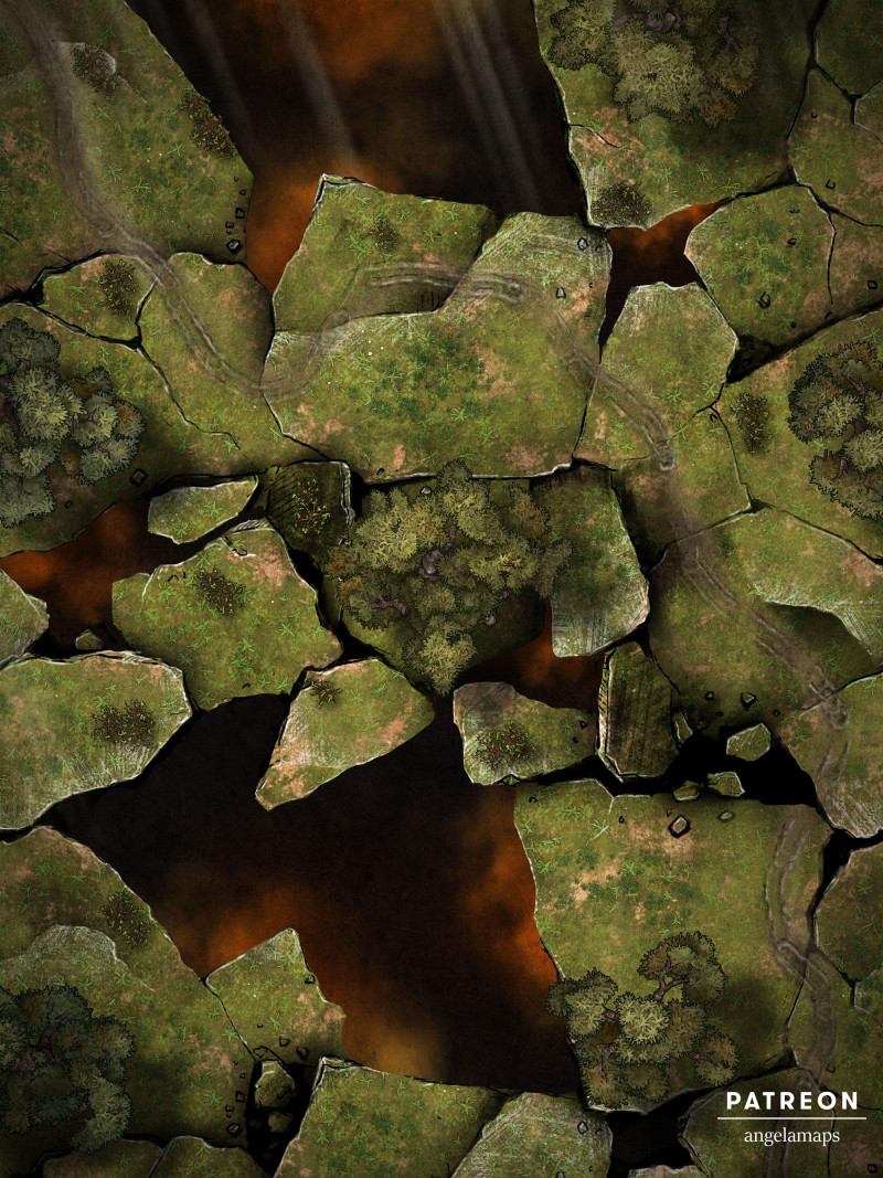 Shattered [battlemap] from Angela Maps - 4 versions! [animated] [art]