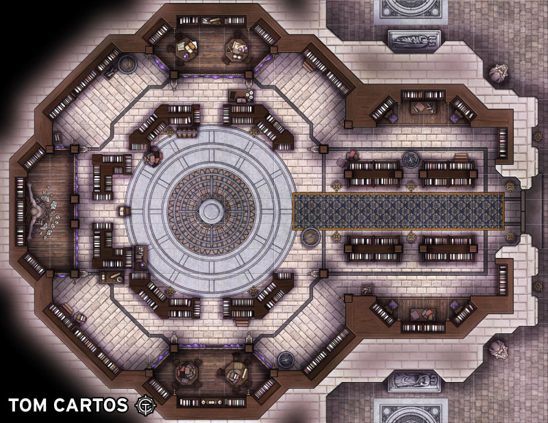 Grand Library [22x17]
