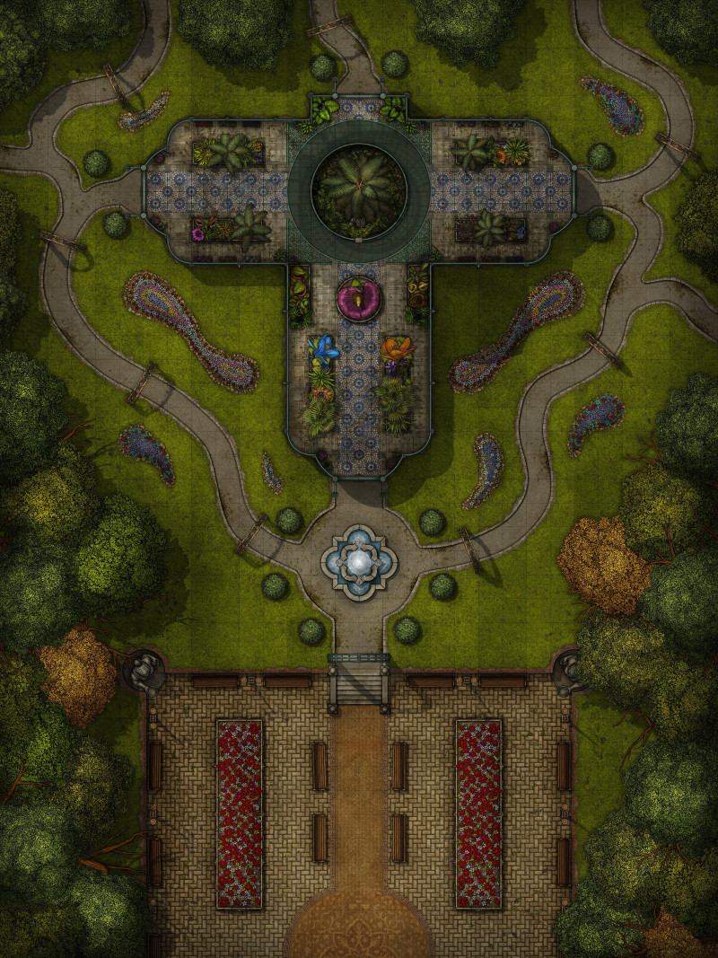 [OC] Botanic Garden 30x40 by Forgotten Adventures