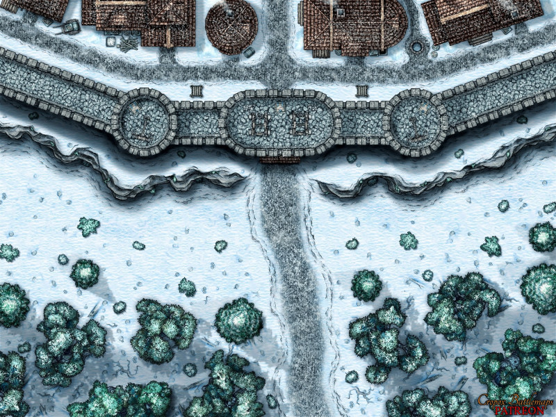 City Walls 40x30 battle map - 2 variations
