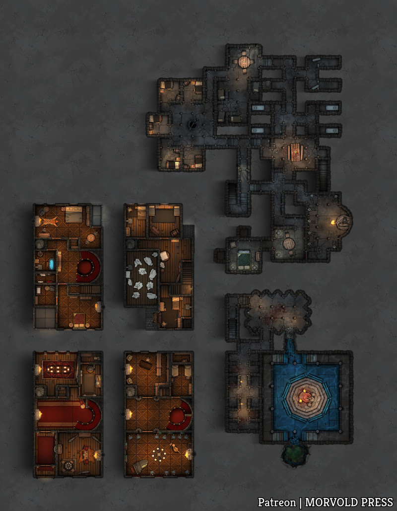 Restored Death House | Curse of Strahd [70 x 90]