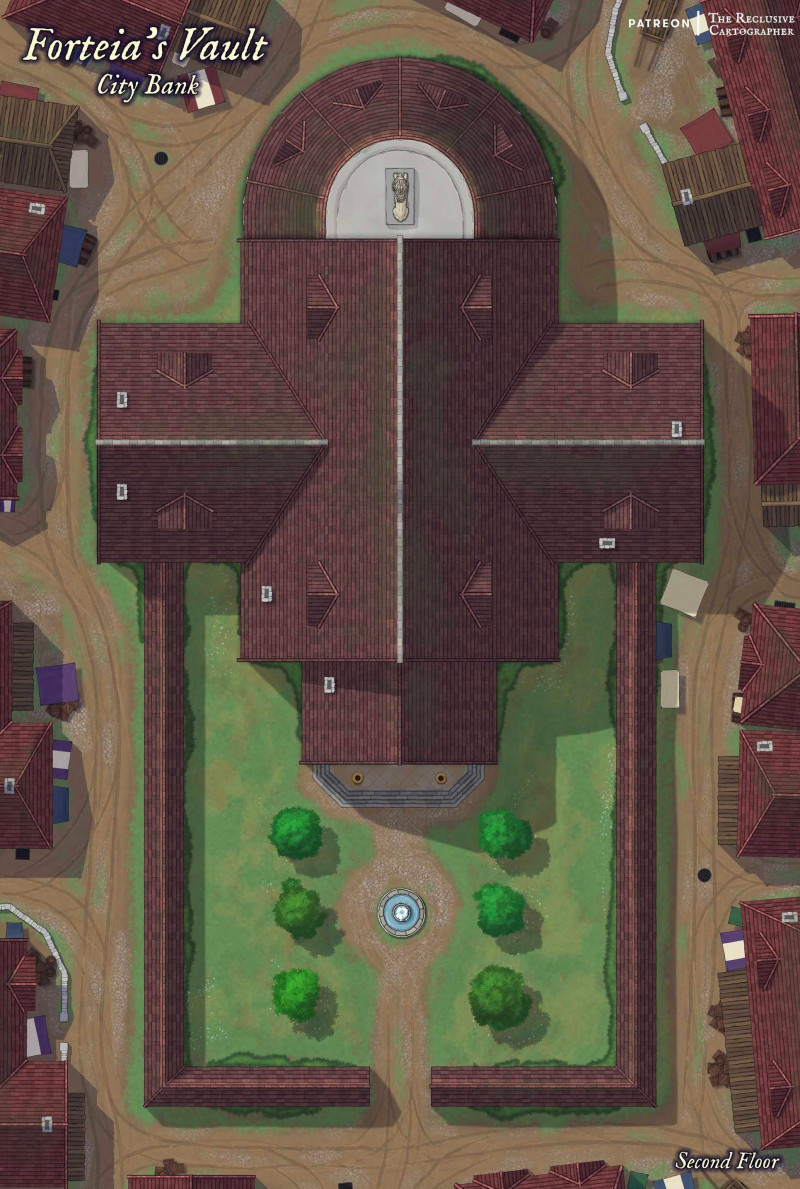 Forteia's Vault - 39x58 - 16 Variants - 4 level Dungeon Map - RC - No AI