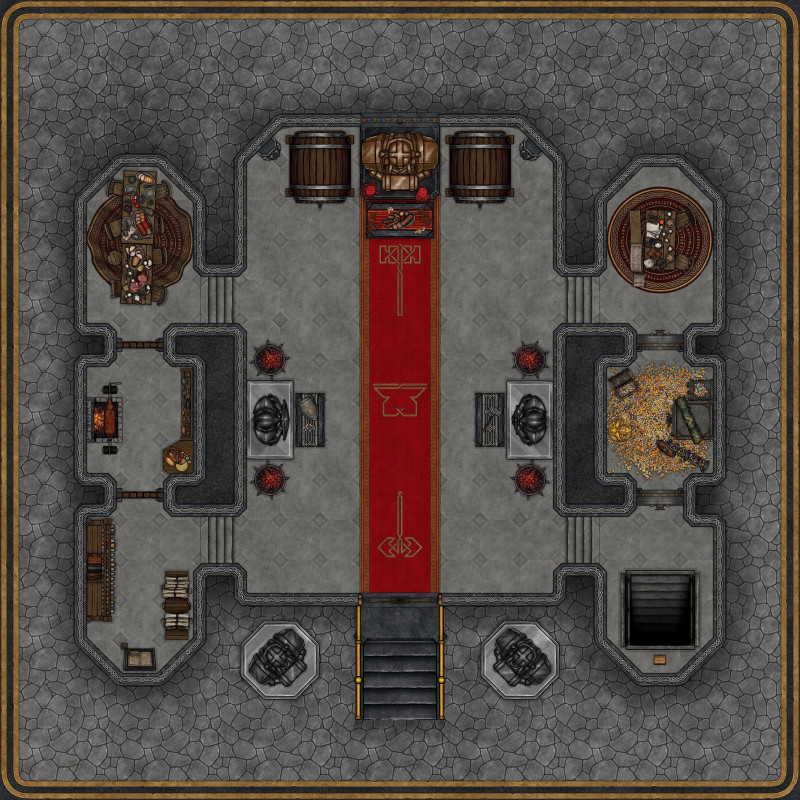 Dwarven temple - 20*20 squares