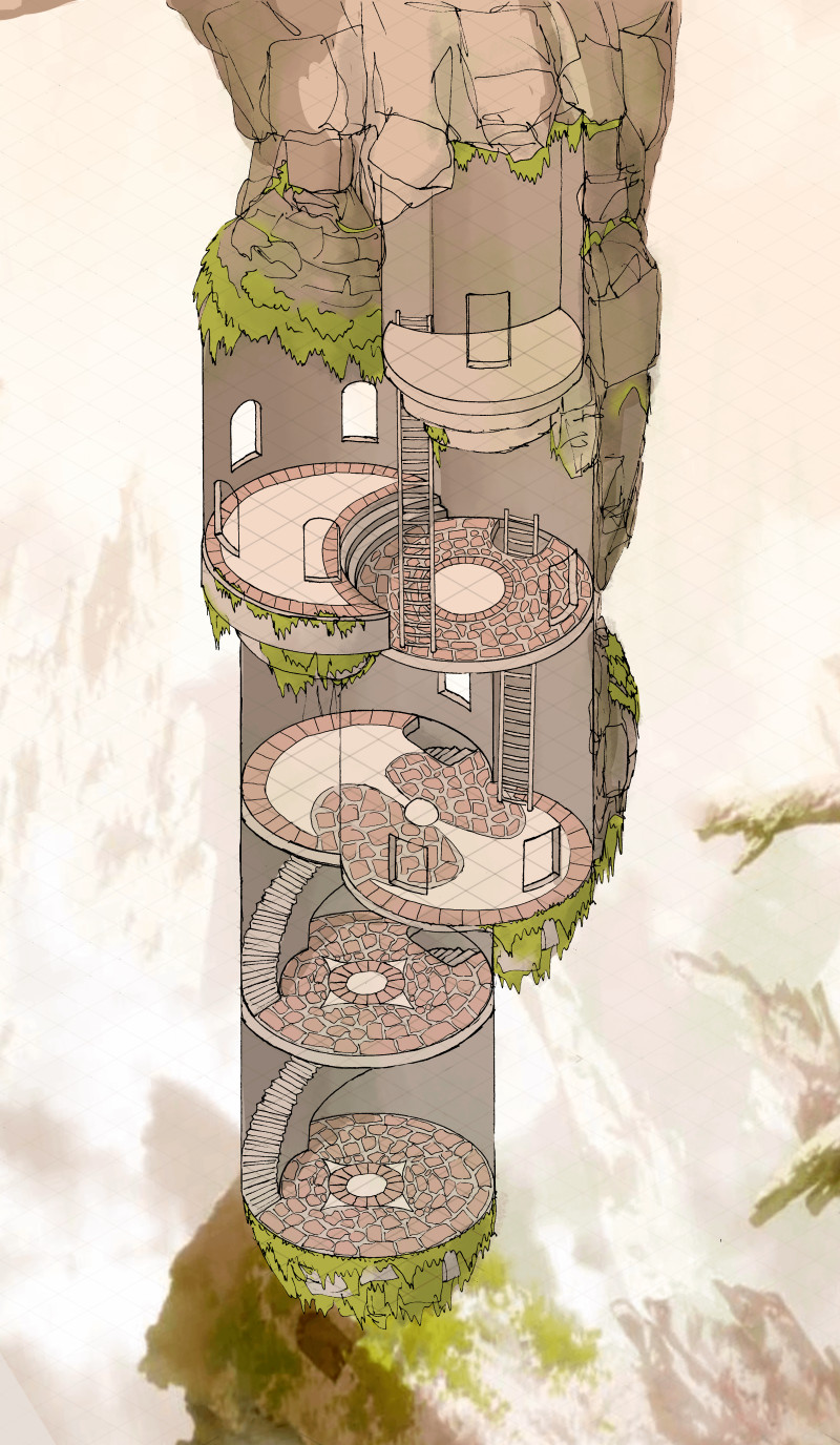 The Hanging Tower [30x41 Ext] [25x43 Int]